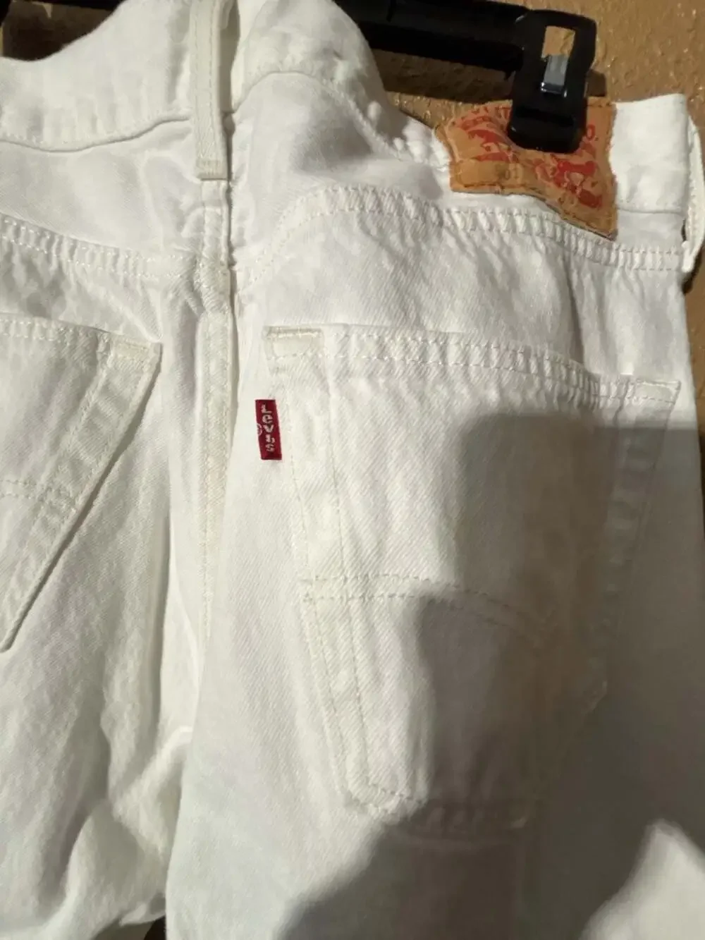 Levi's 501 Original Fit White Straight Leg Jeans W34 L30